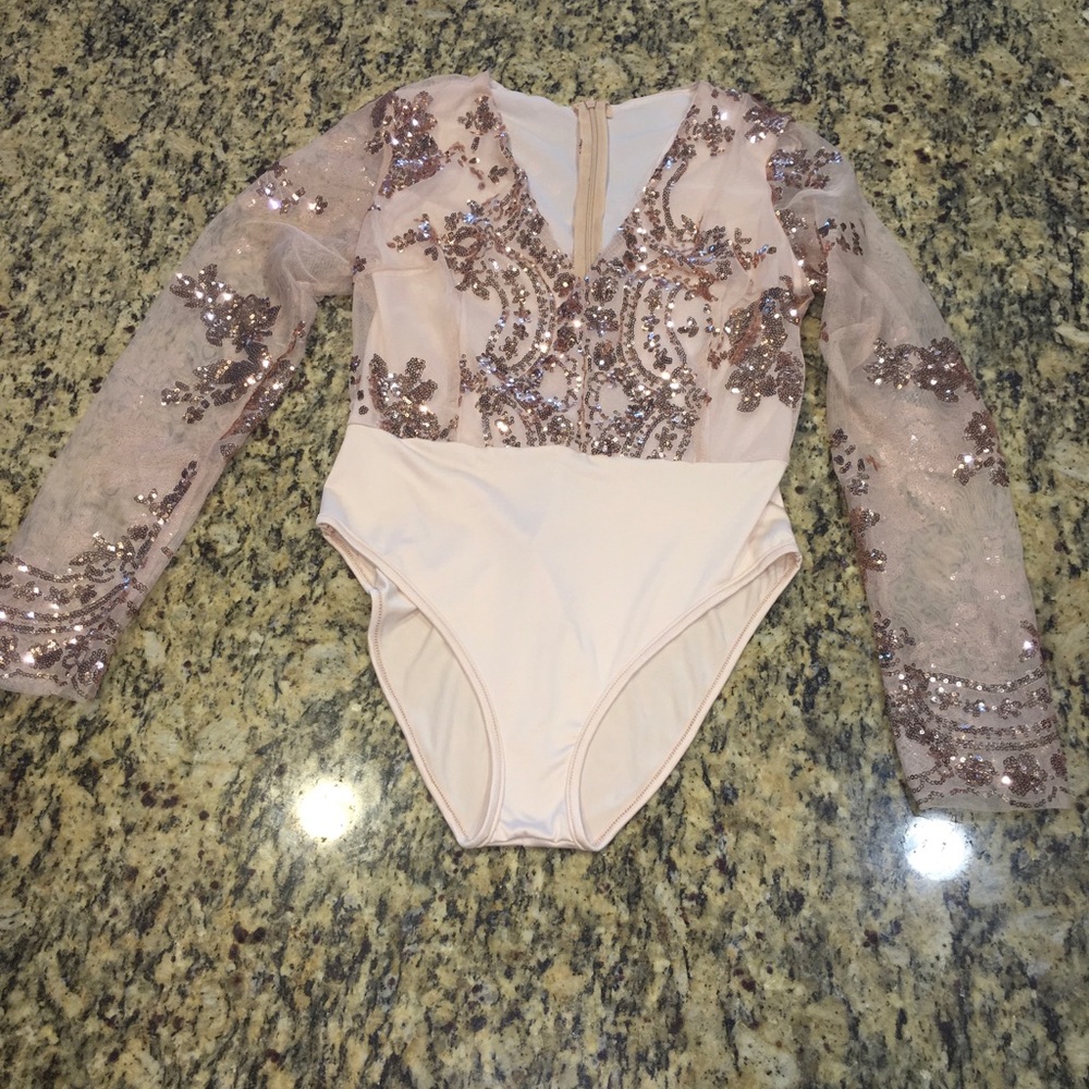 Mesh and sequin body suit Medium